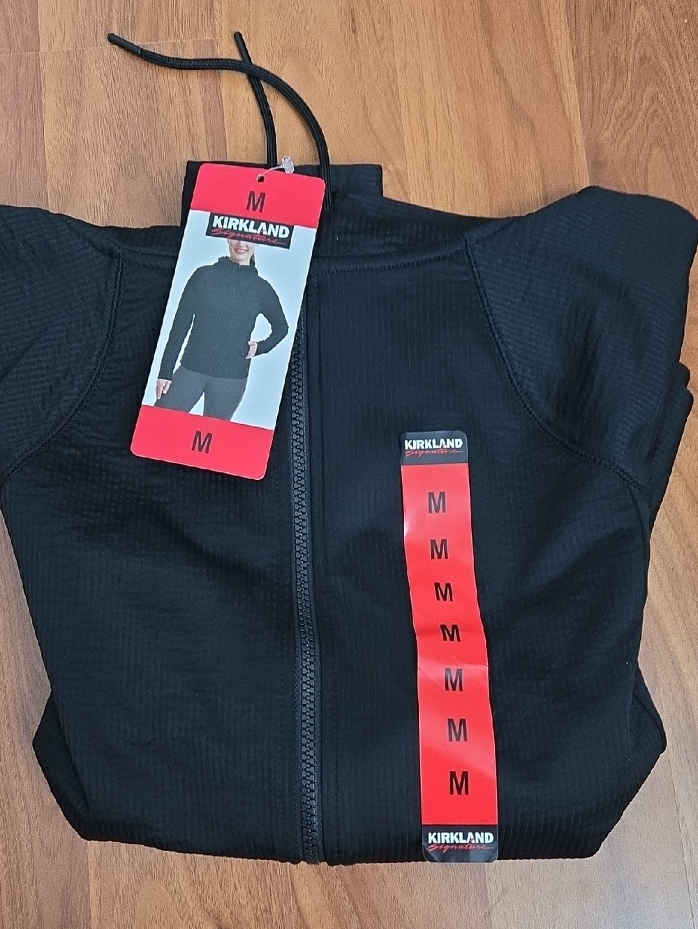 Kirkland Signature Black Lightweight Full-Zip Hoodie